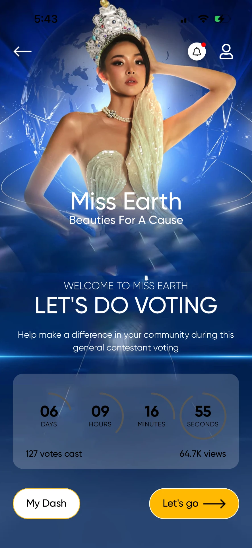 Pearly Beauties Contest Screen