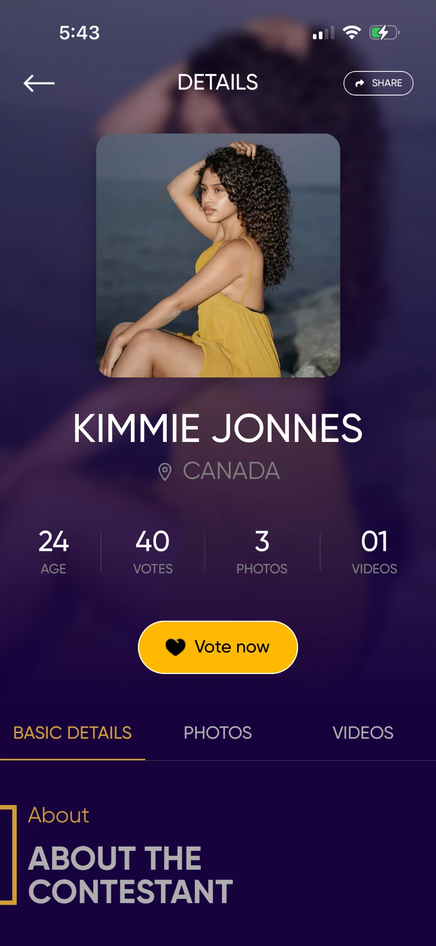 Pearly Beauties Contestant Screen